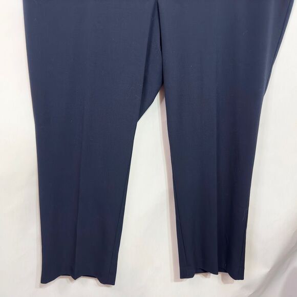 Catherines Plus Size 26W Dress Pants Navy Blue Trousers Right Fit Pockets 860 - Picture 4 of 8